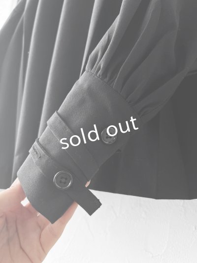 画像7: Reliure／パフスリーブカフスブラウス・formal black