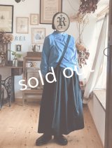 Reliure／丸襟ブラウス・Blue