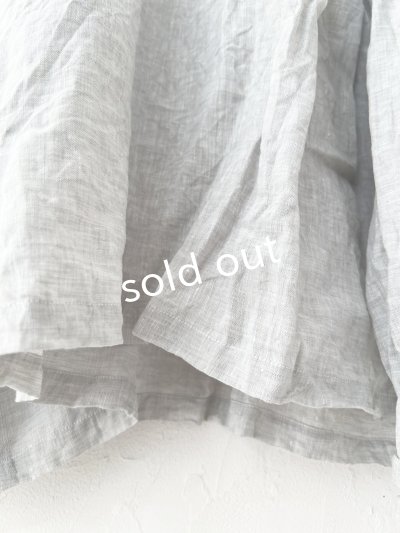 画像7: Reliure／パフスリーブカフスブラウス・light gray