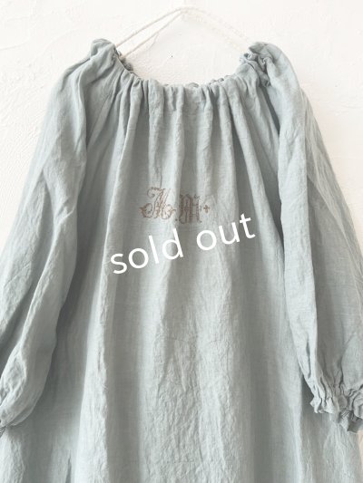 画像2: mifumi／コラボ刺繍yuiワンピース・モスグリーン