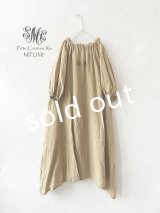 mifumi／コラボ刺繍yuiワンピース・マスタードイエロー