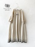 画像1: mifumi／コラボ刺繍yuiワンピース・ロンド刺繍黒 (1)