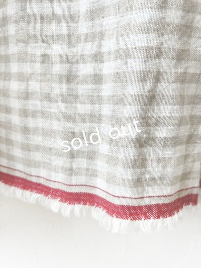 画像4: mifumi／コラボ刺繍yuiワンピース・赤耳チェック