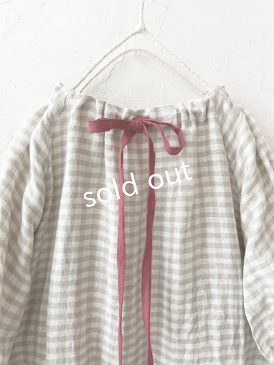 画像6: mifumi／コラボ刺繍yuiワンピース・赤耳チェック