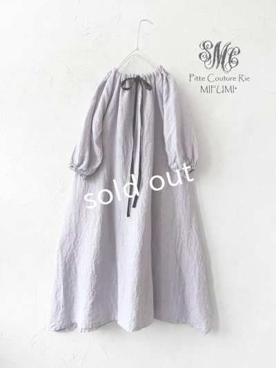 画像4: mifumi／コラボ刺繍yuiワンピース・ふじ色