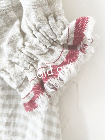 画像3: mifumi／コラボ刺繍yuiワンピース・赤耳チェック