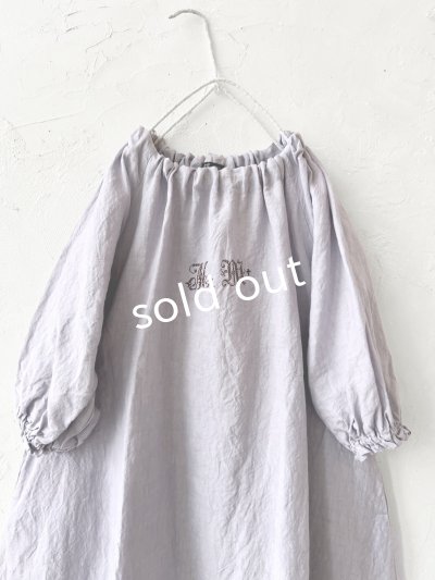 画像2: mifumi／コラボ刺繍yuiワンピース・ふじ色
