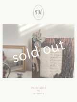 toromeco／コットンシルクのイヤーフック・antique blue