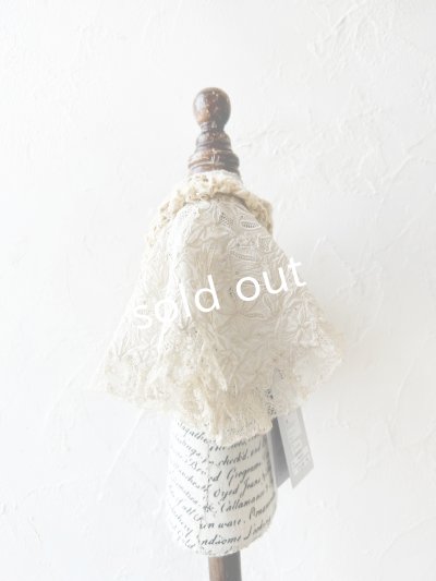 画像7: toromeco／裂き編みとアンティークレースの付け襟