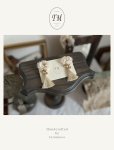 画像1: toromeco／裂き編みのピアス・flower tassel (1)