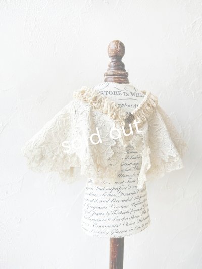 画像4: toromeco／裂き編みとアンティークレースの付け襟