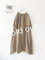 mifumi／コラボ刺繍yuiワンピース・アンティークブラウン