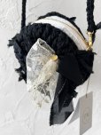 画像6: toromeco／裂き編みマカロンポシェット・black