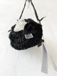 画像8: toromeco／裂き編みマカロンポシェット・black