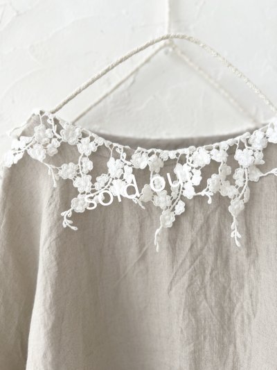 画像3: mifumi／お花たちのブラウス・麻色