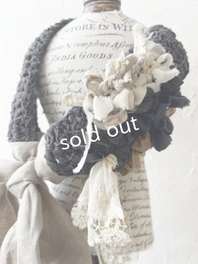 画像3: toromeco／裂き編みヘアバンド・charcoal