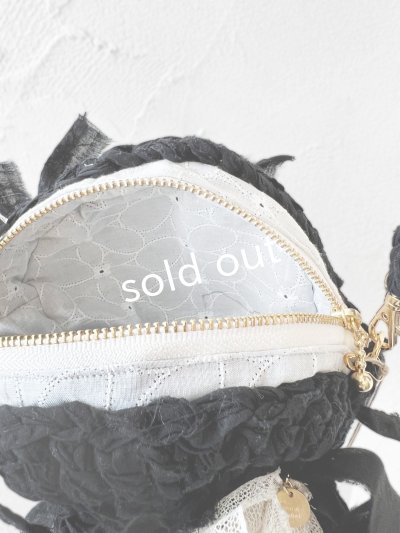 画像4: toromeco／裂き編みマカロンポシェット・black