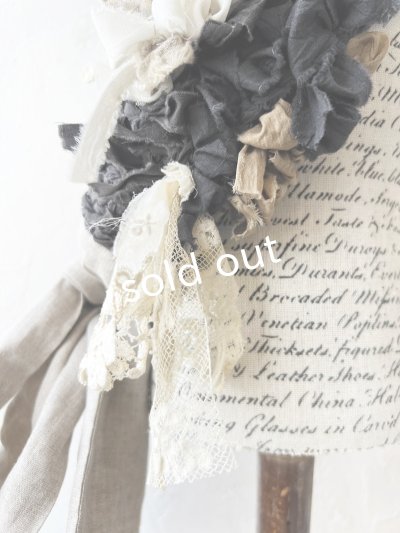 画像5: toromeco／裂き編みヘアバンド・charcoal