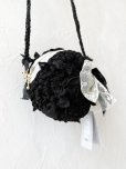 画像5: toromeco／裂き編みマカロンポシェット・black