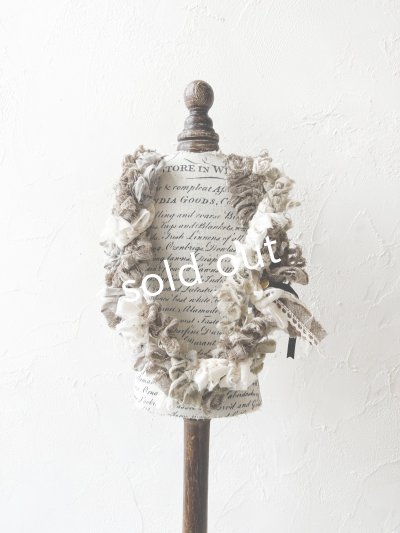 画像2: toromeco／裂き編みネックレス・brown mix