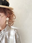 画像5: toromeco／裂き編みのピアス・flower tassel (5)