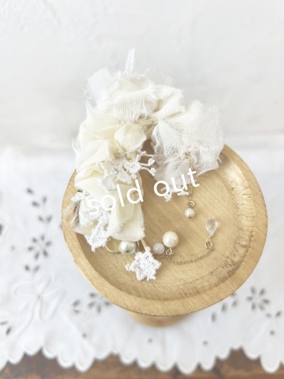 画像4: toromeco／コットンシルクのイヤーフック・ivory