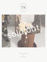 toromeco／コットンシルクのイヤーフック・ivory