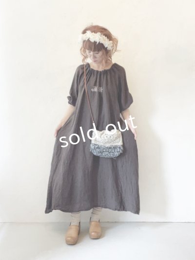 画像10: toromeco／裂き編みアンティークレースカバーポシェット・ gray