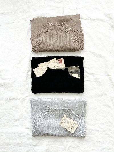 画像3: 08mab/リブメロウネックカットソー