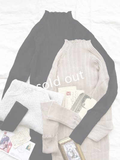 画像2: 08mab/リブメロウネックカットソー