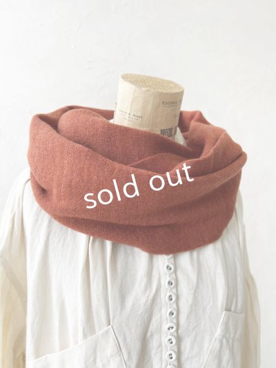 画像2: SO／ニットスヌード・ダークオレンジ