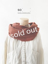 SO/ニットスヌード・ダークオレンジ