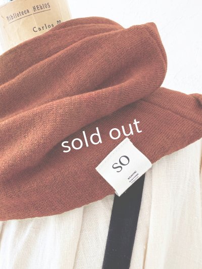 画像3: SO／ニットスヌード・ダークオレンジ