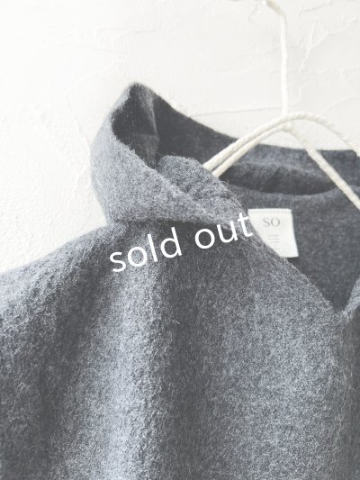 画像3: SO／圧縮ニットフードベスト・チャコール