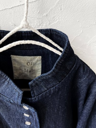 画像8: 08mab/デニムスタンドカラージャケット・インディゴ