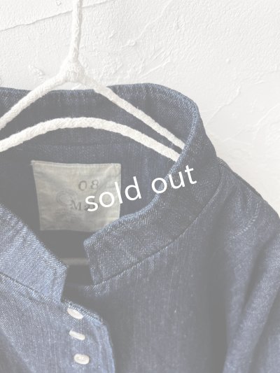 画像9: 08mab/デニムスタンドカラージャケット・インディゴ