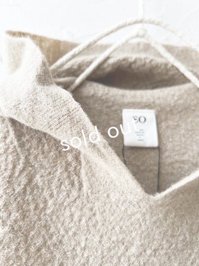 画像4: SO／圧縮ニットフードベスト・ベージュ