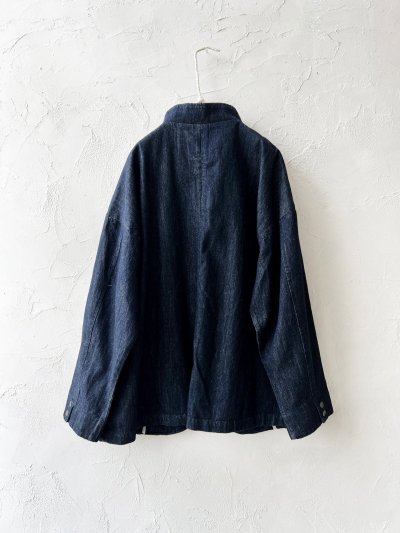 画像9: 08mab/デニムスタンドカラージャケット・インディゴ