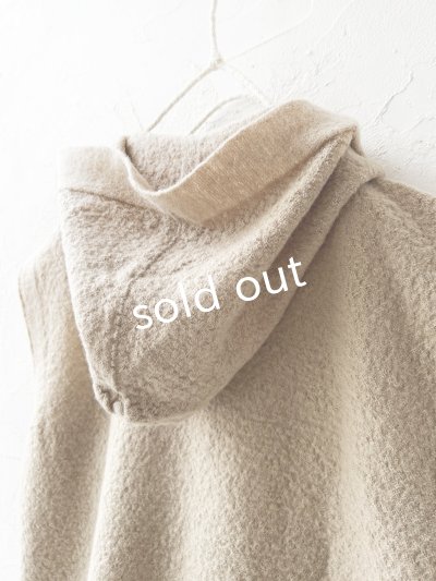 画像8: SO／圧縮ニットフードベスト・ベージュ
