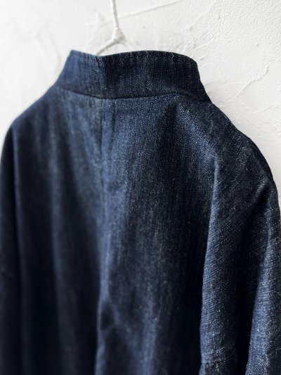 画像10: 08mab/デニムスタンドカラージャケット・インディゴ