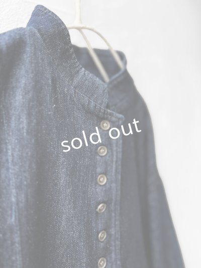 画像4: 08mab/デニムスタンドカラージャケット・インディゴ