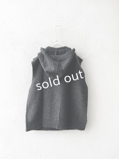 画像5: SO／圧縮ニットフードベスト・チャコール