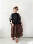 画像8: ubasoku/0201 刺繍の裾りぼんプルオーバー・ギンガム (8)