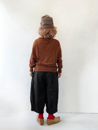 画像12: SO/ゆるタートルニットプルオーバー・ブラウン