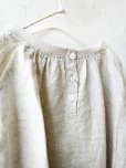 画像9: ubasoku/0200 刺繍の裾りぼんプルオーバー・ナチュラル (9)