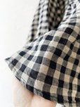 画像6: ubasoku/0107 比翼ギャザーブラウス・ブロックチェック (6)