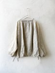 画像8: ubasoku/0200 刺繍の裾りぼんプルオーバー・ナチュラル (8)