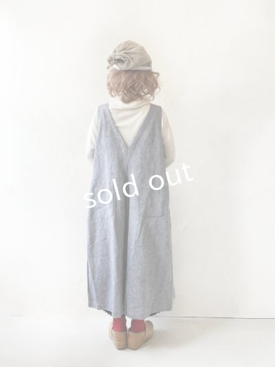 画像15: ubasoku/0118 2way起毛ジャンパースカート・ブラックシャンブレー