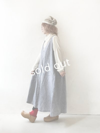 画像11: ubasoku/0118 2way起毛ジャンパースカート・ブラックシャンブレー