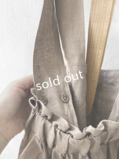 画像9: ubasoku/0122 起毛タックジャンパースカート・モカ